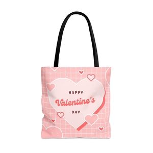 Valentines Collection Pink Happy Valentines retro 80s over shower bag